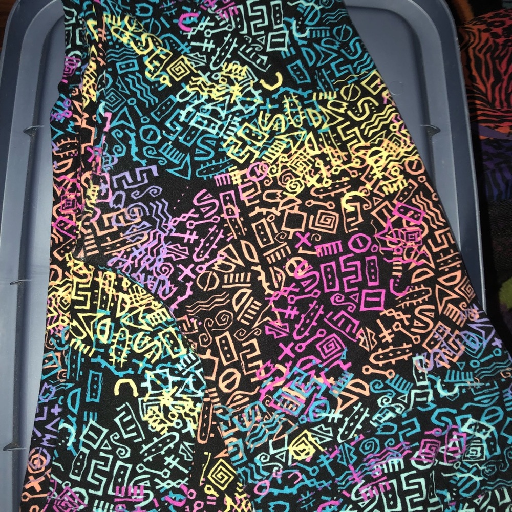 TC leggings vintage print